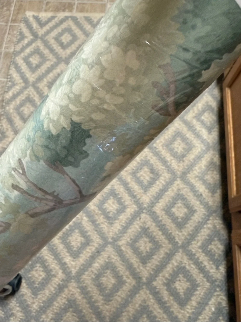 Anthropologie Green Scenic Tree Botanical Wallpaper